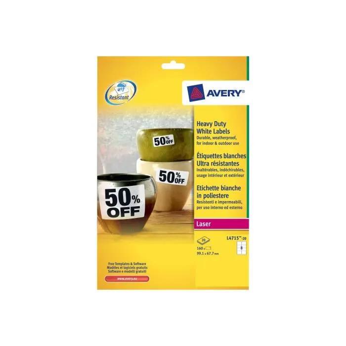 avery labels l4715-20 waterproof polyester 160 pcs