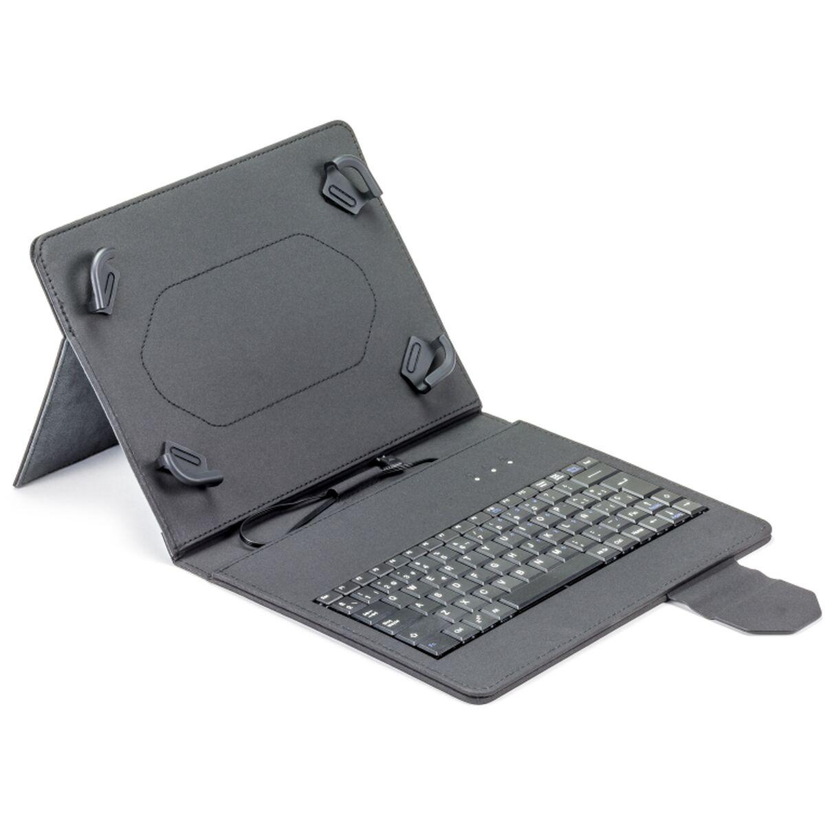 maillon technologique tablet cover mtkeyusbblack spanish qwerty