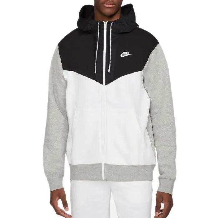 nike hoodie hybrid flc fz 80% cotton 20% polyester xl
