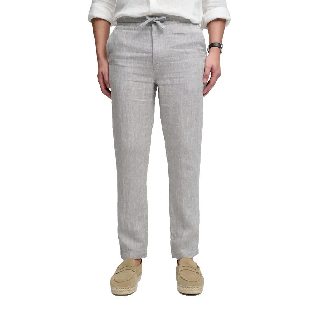 superdry linen pants merchant grey l