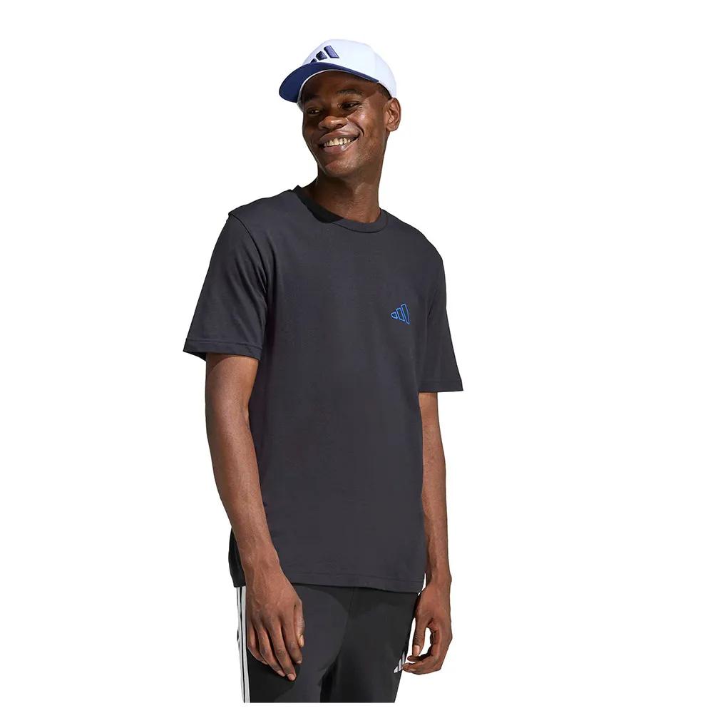 adidas t-shirt triple stripe vibe graphic black l