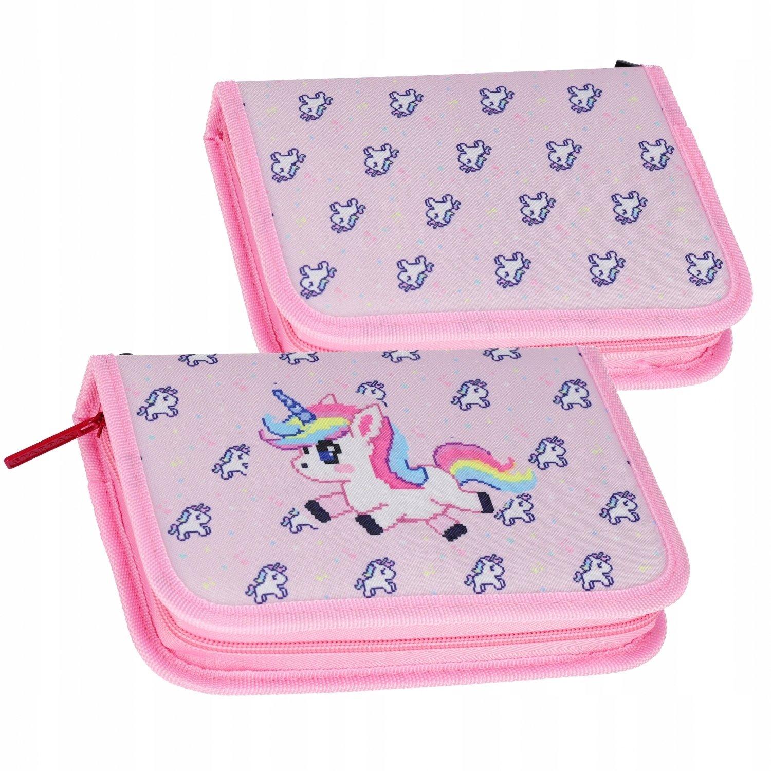 starpak pencil case pixel unicorn single chamber