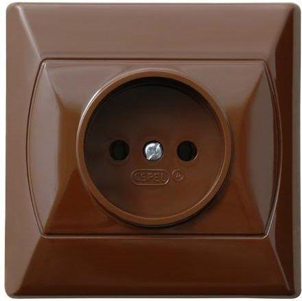 akcent electrical outlet gp-1a/24 brown