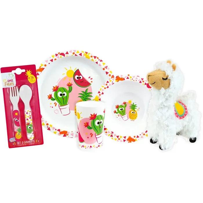 fun house dinnerware set friends of fruit 5 pieces