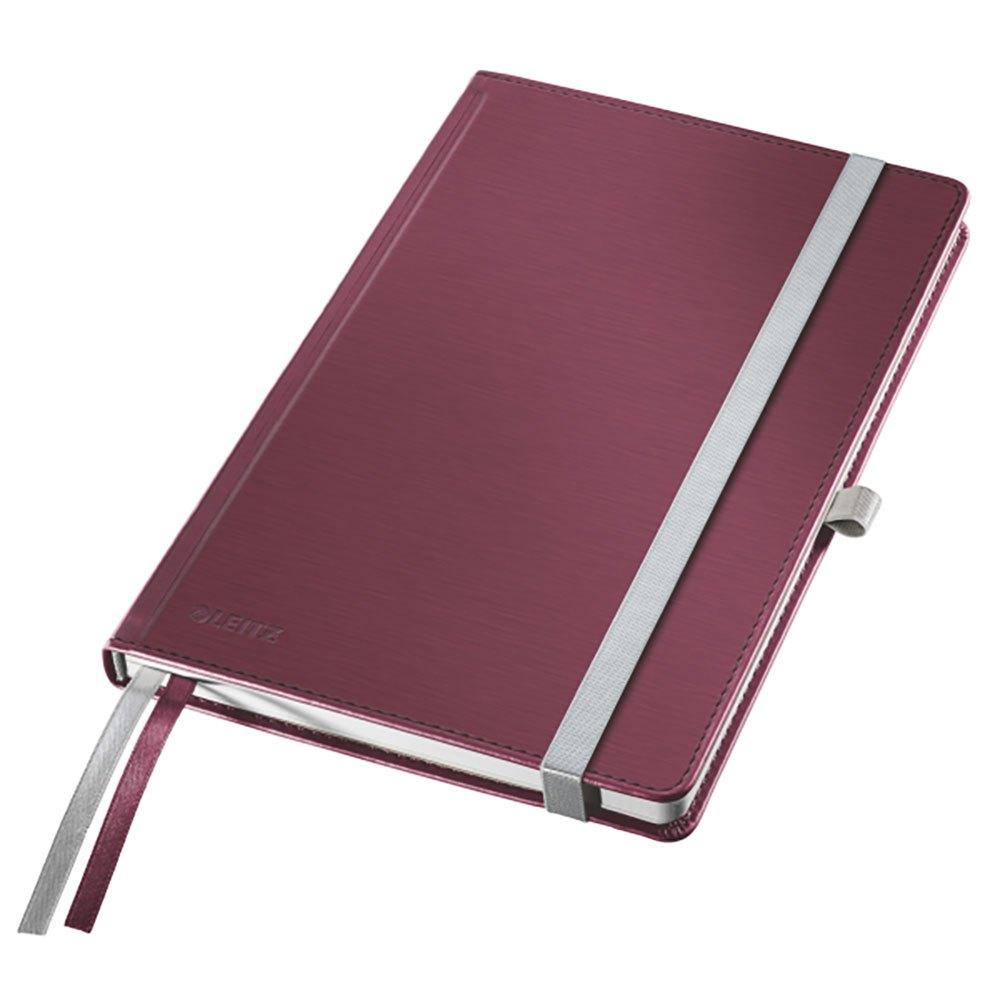 leitz notebook a5 squared red 80 sheets