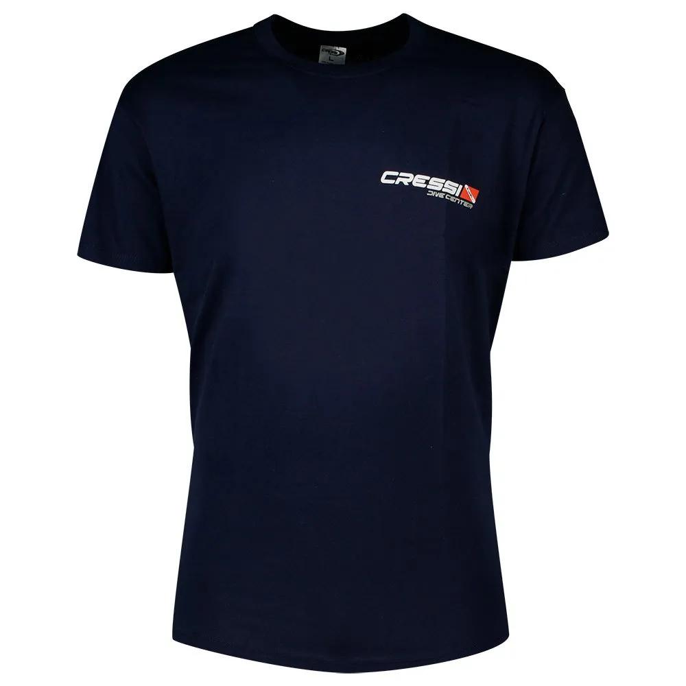 cressi t-shirt dive center blue l