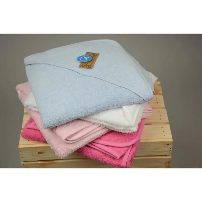 artg hooded towel babiezz white 100x100cm