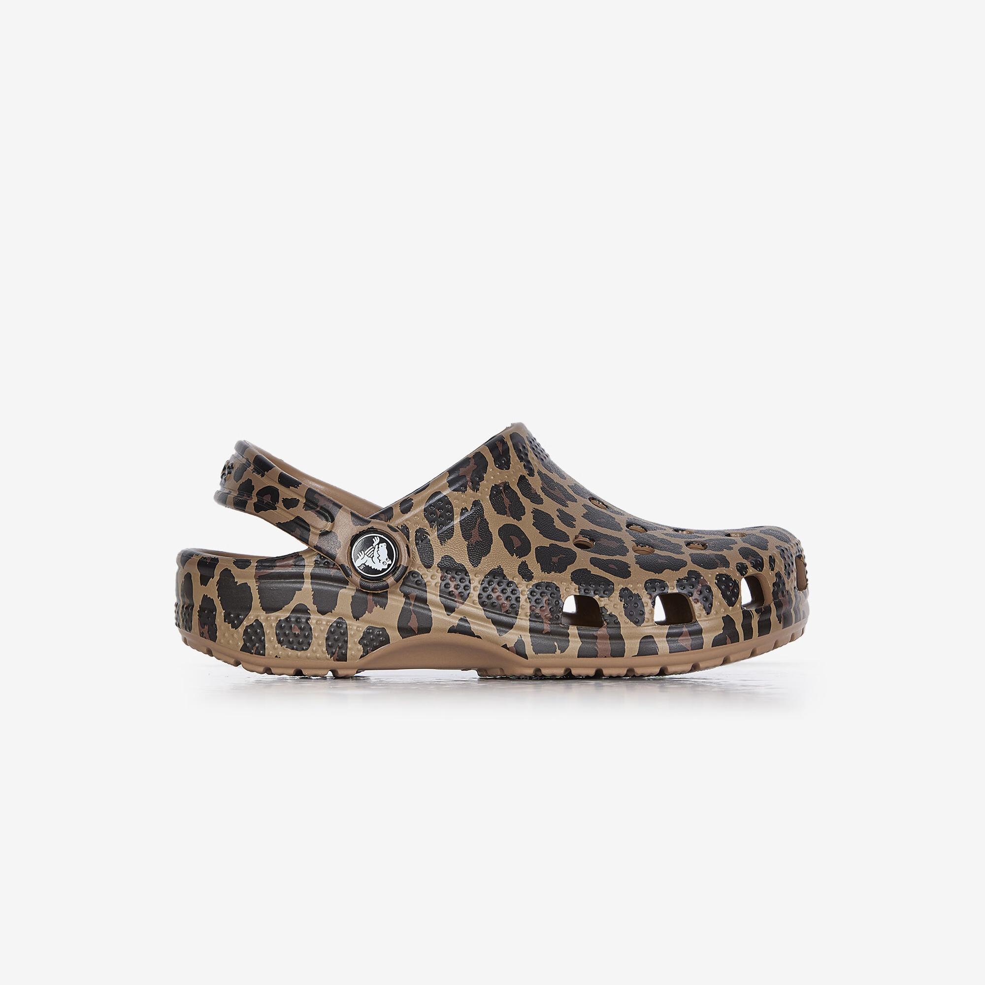 crocs clogs classic animal brown 33/34