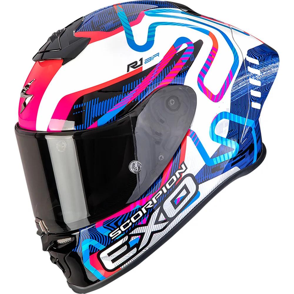 scorpion full face helmet exo-r1 evo ii air cornering xs
