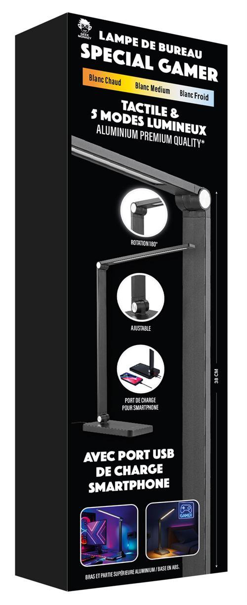 geek monkeys desk lamp touch black 38cm