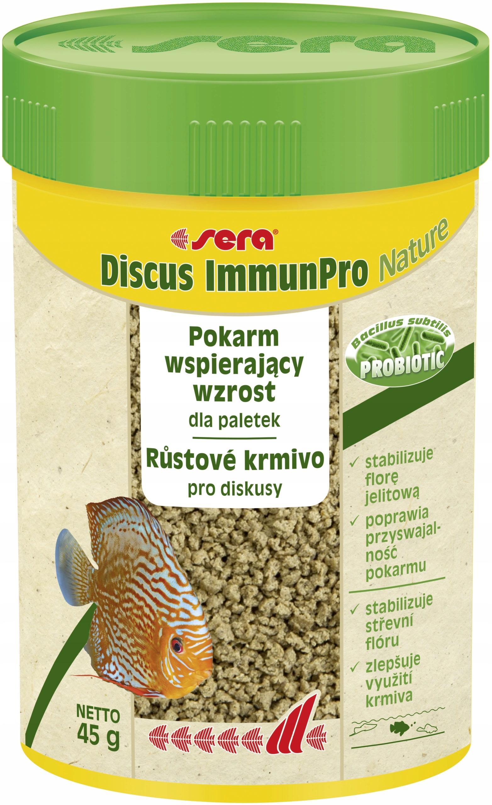 sera fish food discus immunpro nature 45g