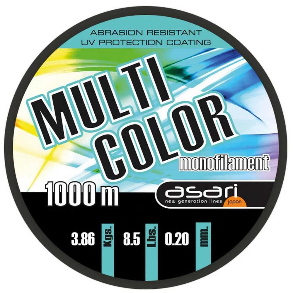 asari fishing line monofilament multicolour 0.600mm 1000m