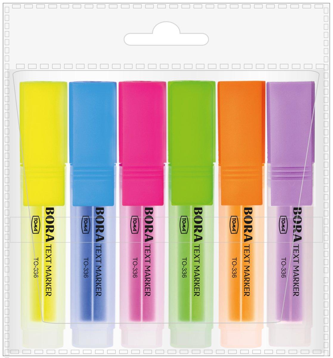 bora highlighter triangular mix 6 pack
