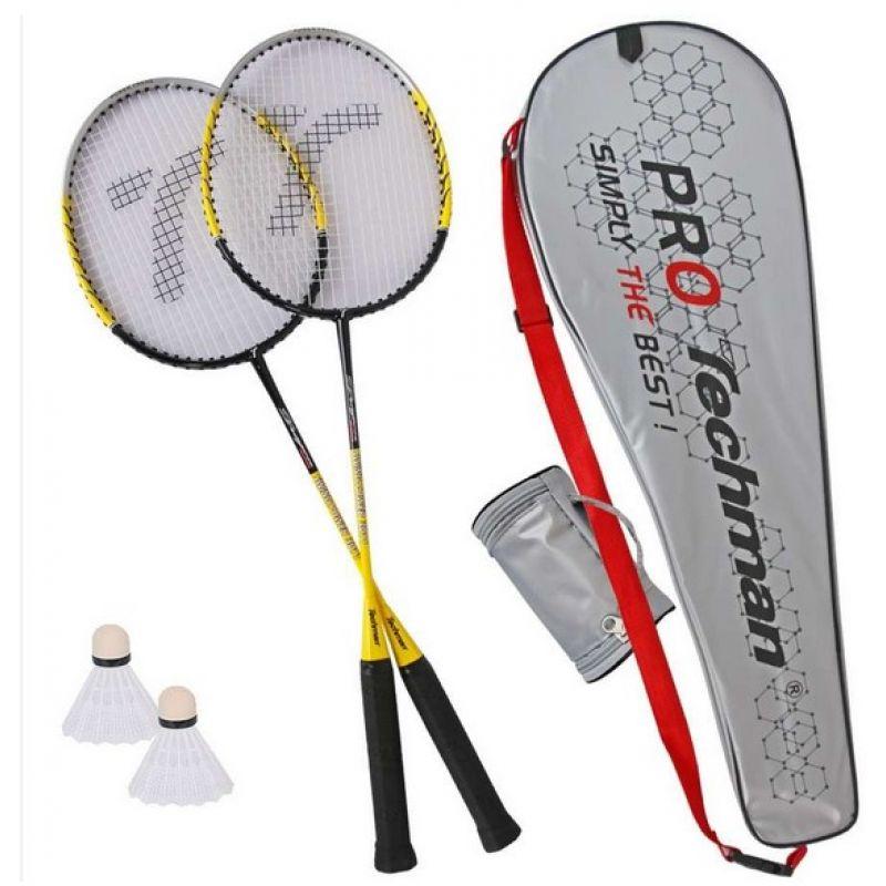 techman badminton set t3011s 2 rackets 2 shuttlecocks