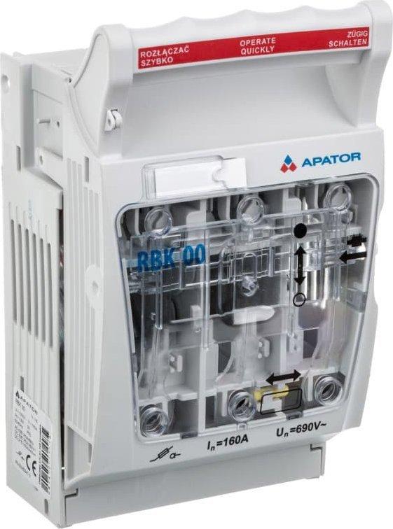 apator disconnectors and fuse bases rbk 00 pro 160a
