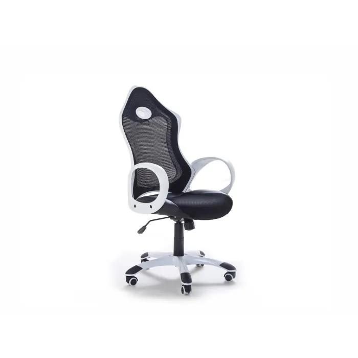 beliani office chair ichair black/white