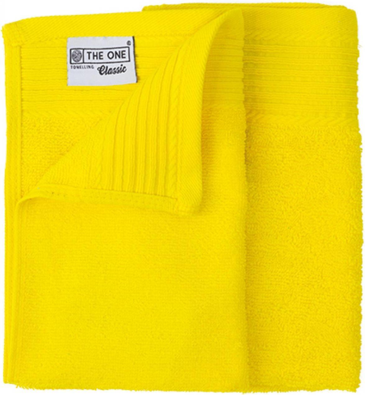 the one towelling guest towel classic yellow 30x50cm