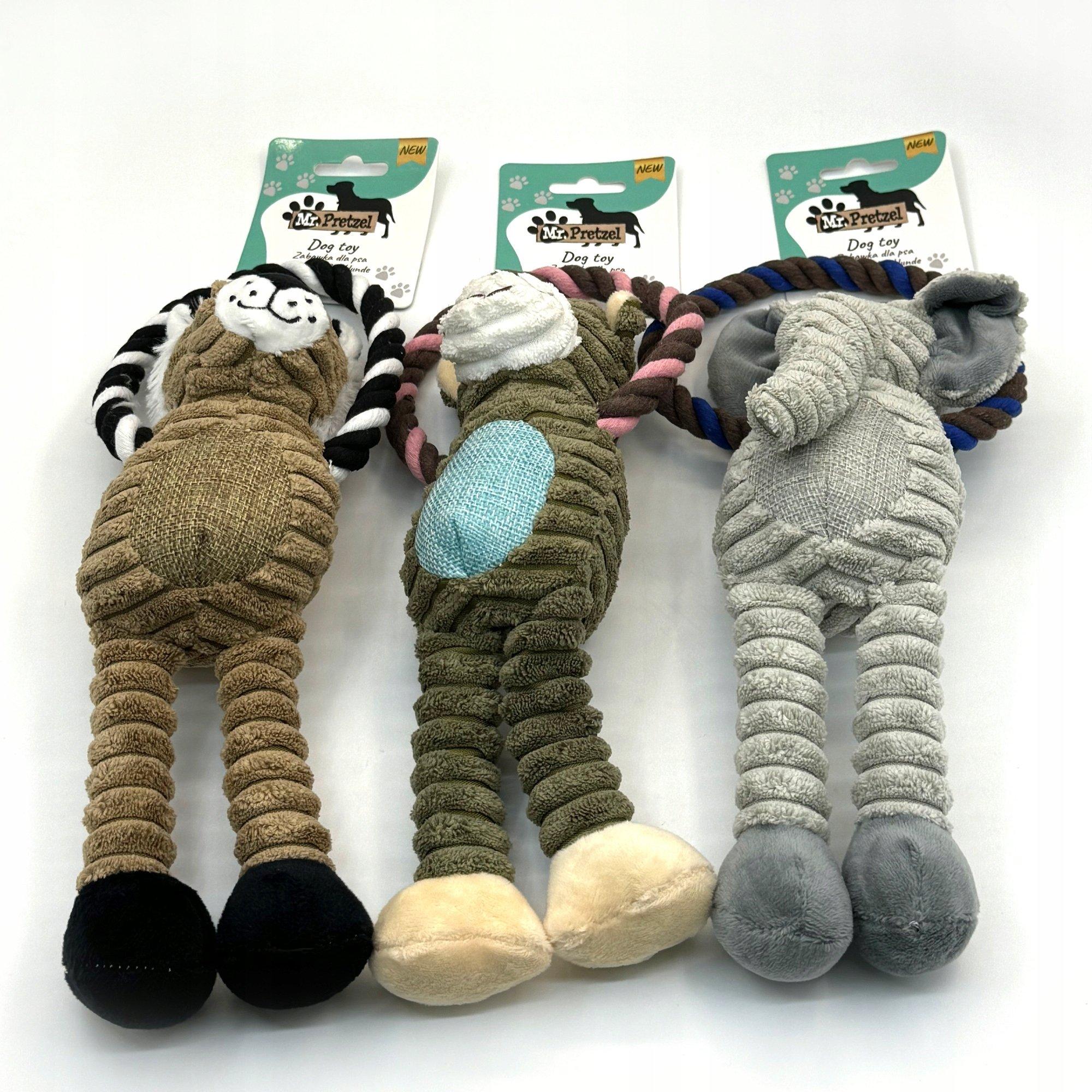 trixie dog toy mr pretzel plush 33cm