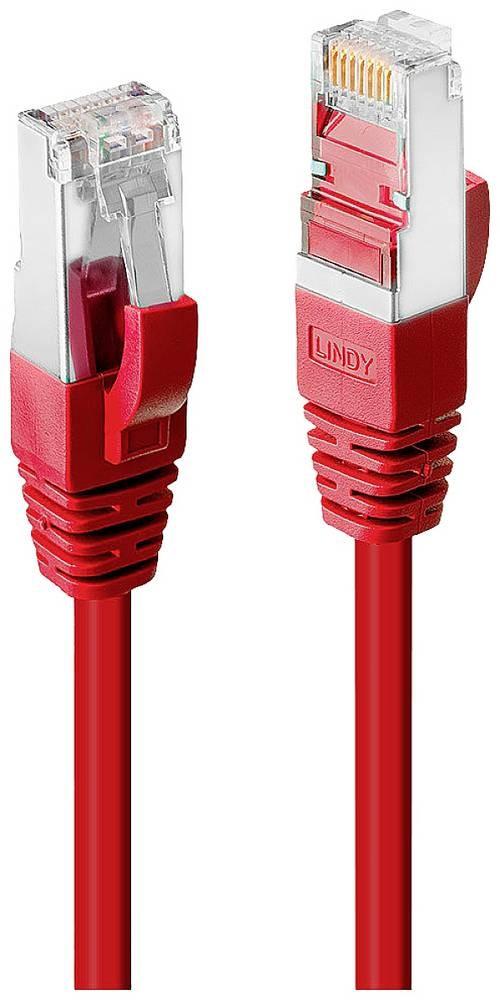 lindy network cable cat6 s/ftp lszh 30m red