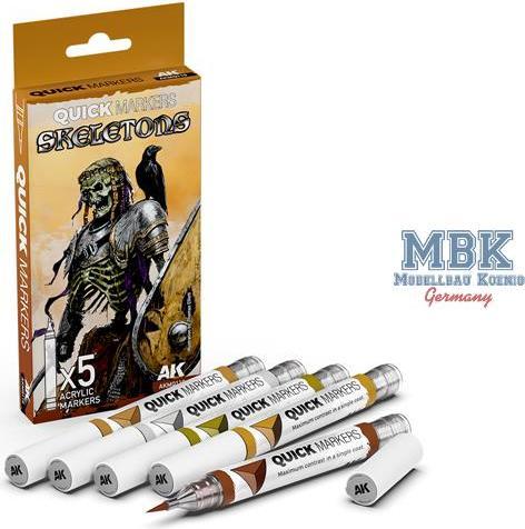 ak interactive markers set quick markers 5 pack