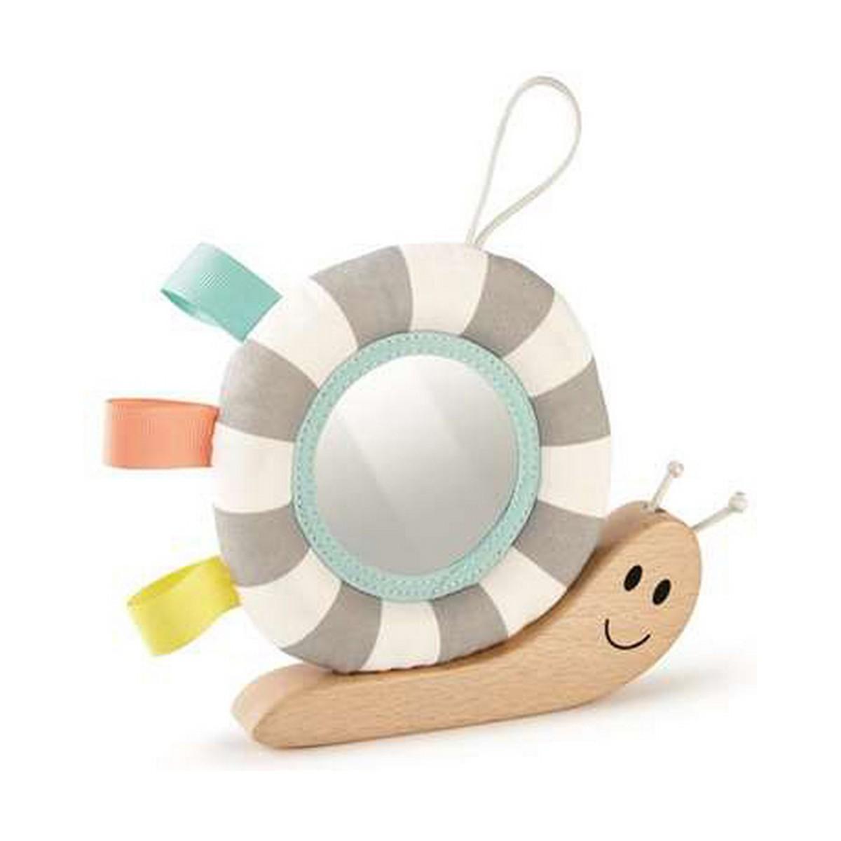 hape wooden toy hook n' look snail 16.5x3cm