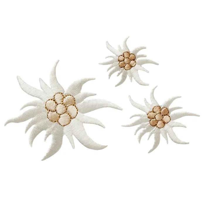 mono quick iron-on patches edelweiss 3 pack