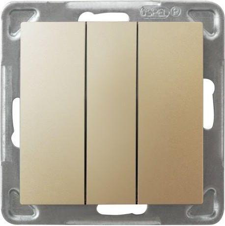 ospel triple switch impresja gold metallic lp-13y/m/28