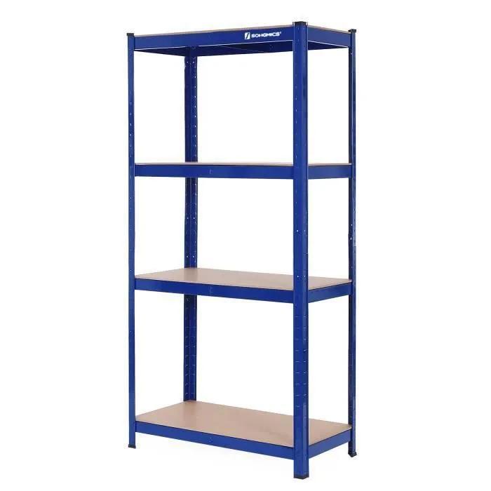 songmics heavy-duty shelf 160x80x40cm 520kg
