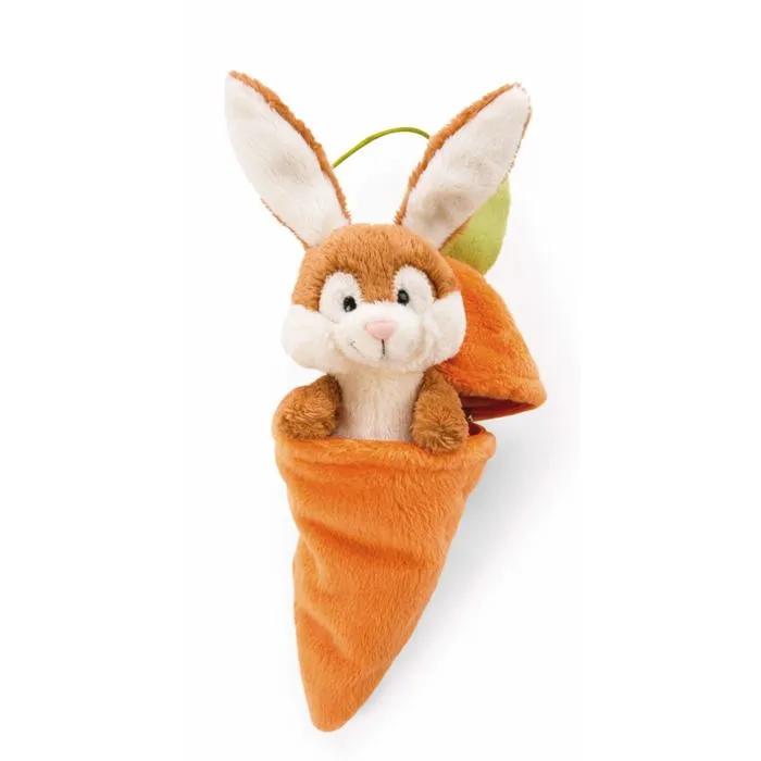 nici stuffed animal rabbit in carrot 15 cm 12 pieces