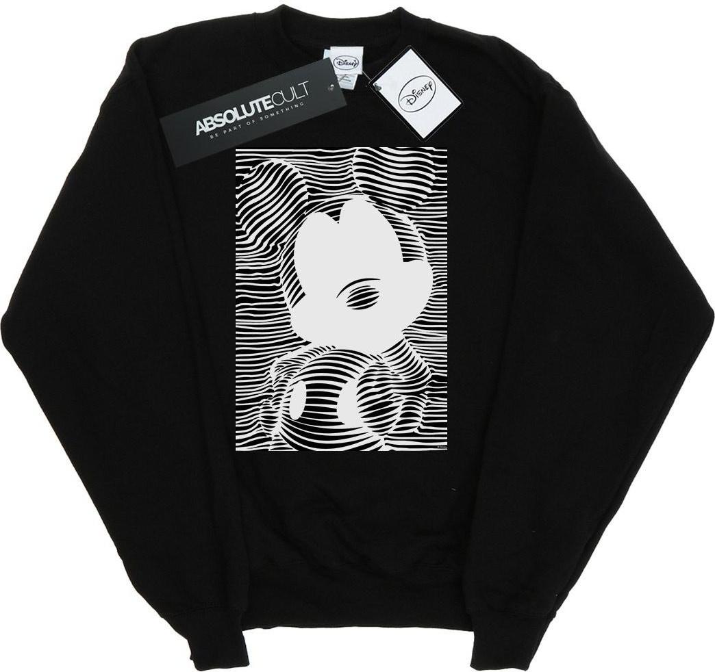 disney sweatshirt mickey mouse lines black l