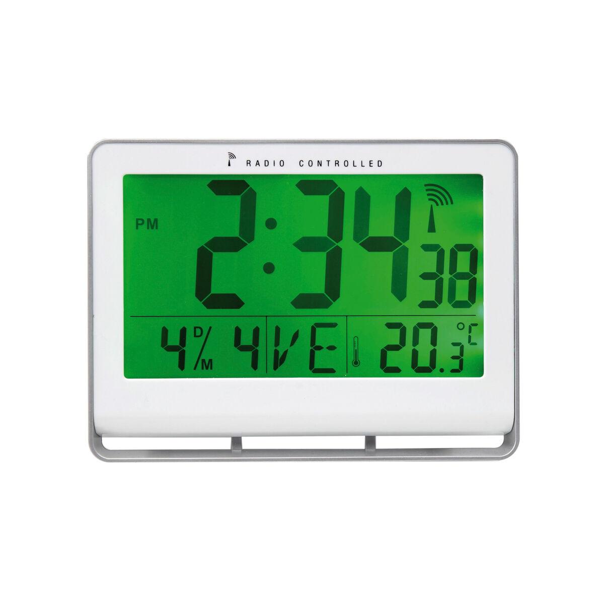 alba digital clock horlcdneo silver