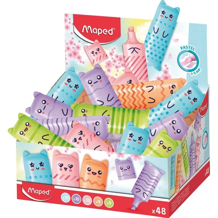 maped highlighters kawaii pastel 48 pack