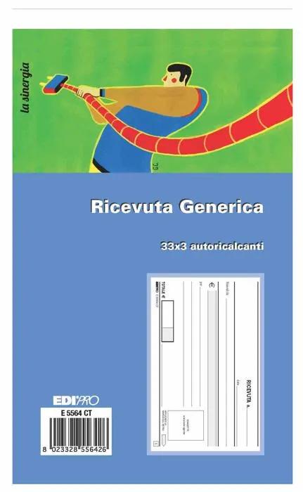 edipro receipt block gen33x3 assorted colors