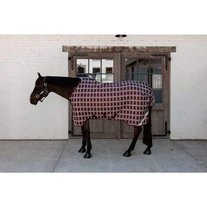 kentucky horse blanket all weather waterproof comfort bordeaux check 0g 125 cm