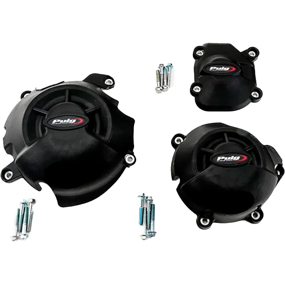 puig engine covers kawasaki z800 black 2 pieces