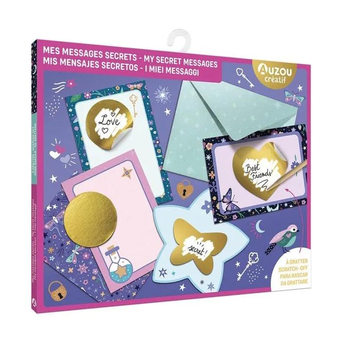auzou creative activity set mes messages secrets