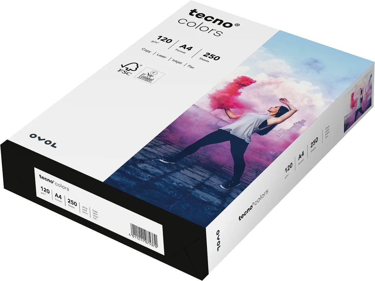 tecno copier paper a4 colors 120g 250 sheets