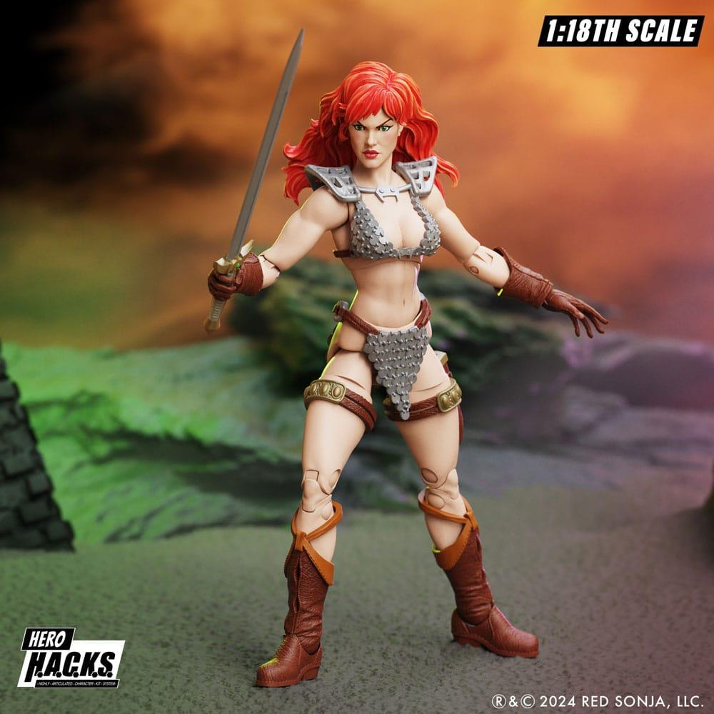 boss fight studio action figure red sonja hero h.a.c.k.s. 10-15 cm