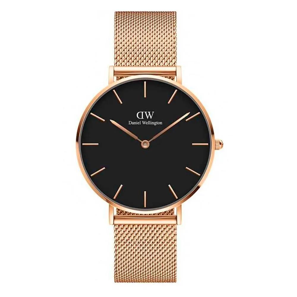 daniel wellington wrist watch petite melrose black 36mm