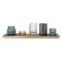 bloomingville candle holder set 5 pieces multicolor