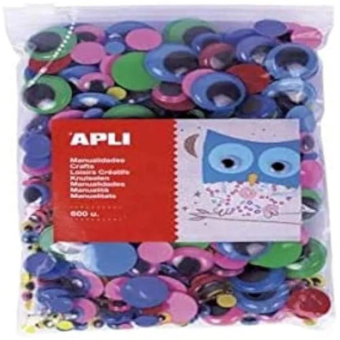apli adhesive googly eyes assorted 600 pack