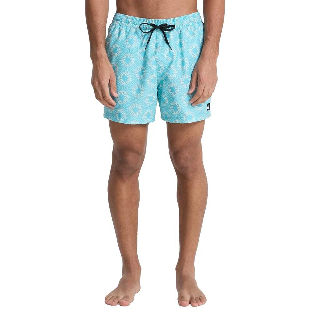 quiksilver swimming shorts everyday printed volley 15 inch blue xl
