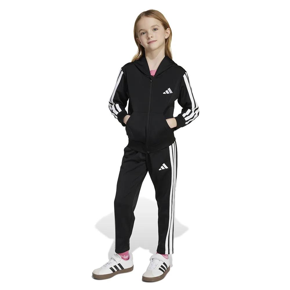 adidas tracksuit essentials climacool black 5-6 years