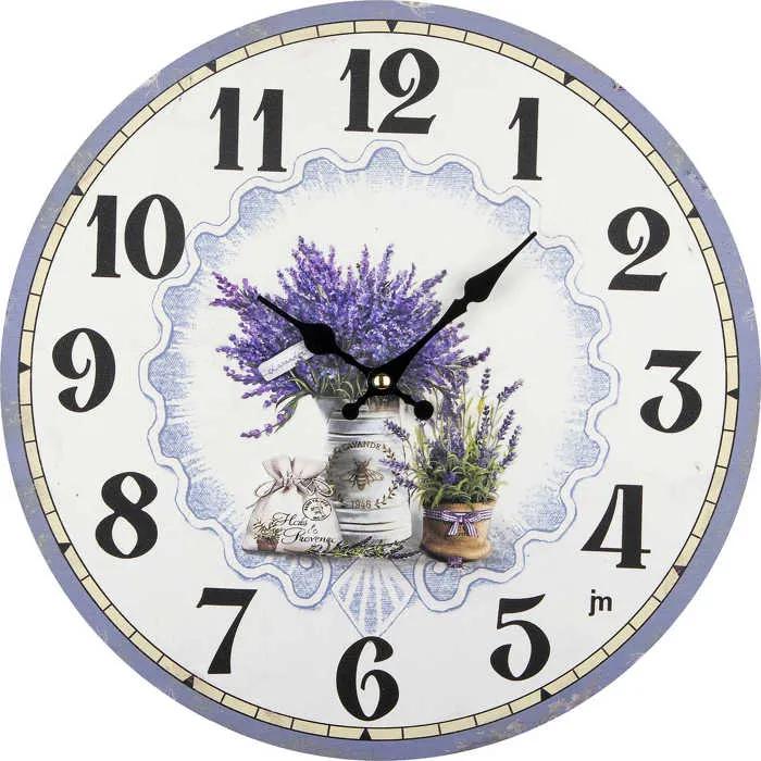 lowell wall clock 21566 lavender 33.5cm
