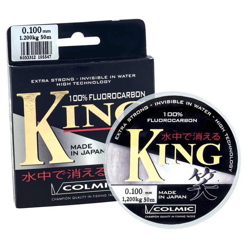 colmic fishing line king fluorocarbon 50m 0.115mm