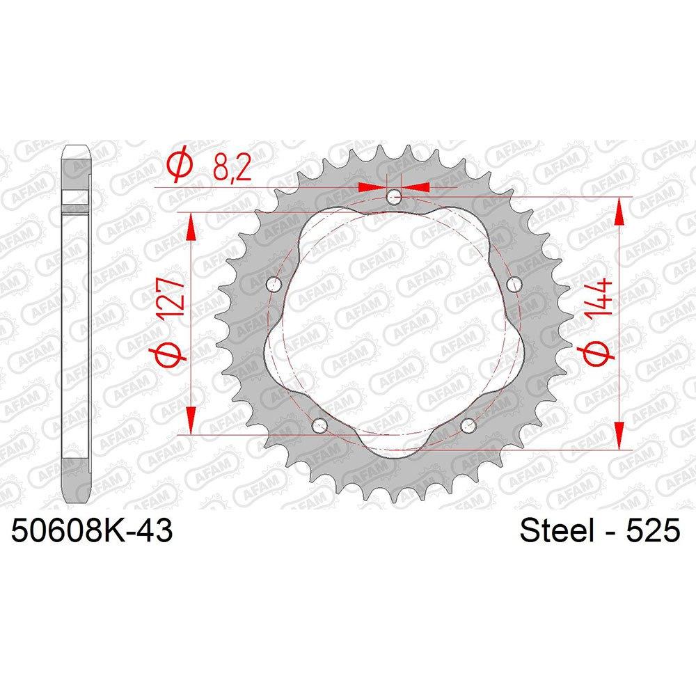 afam rear sprocket 50608k 41t