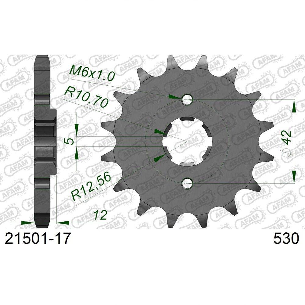 afam sprocket standard steel 21501-530 16t
