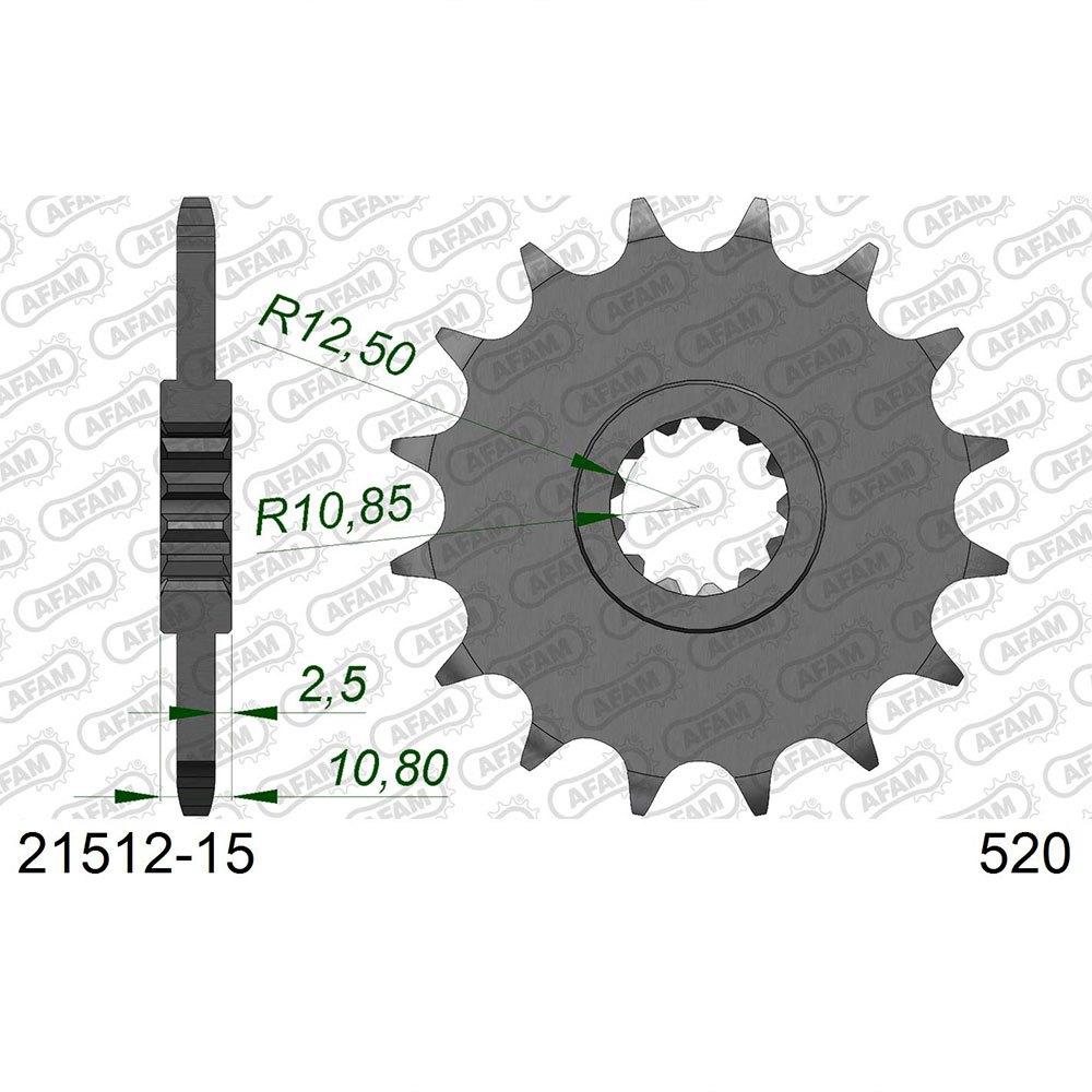 afam front sprocket 21512 15t