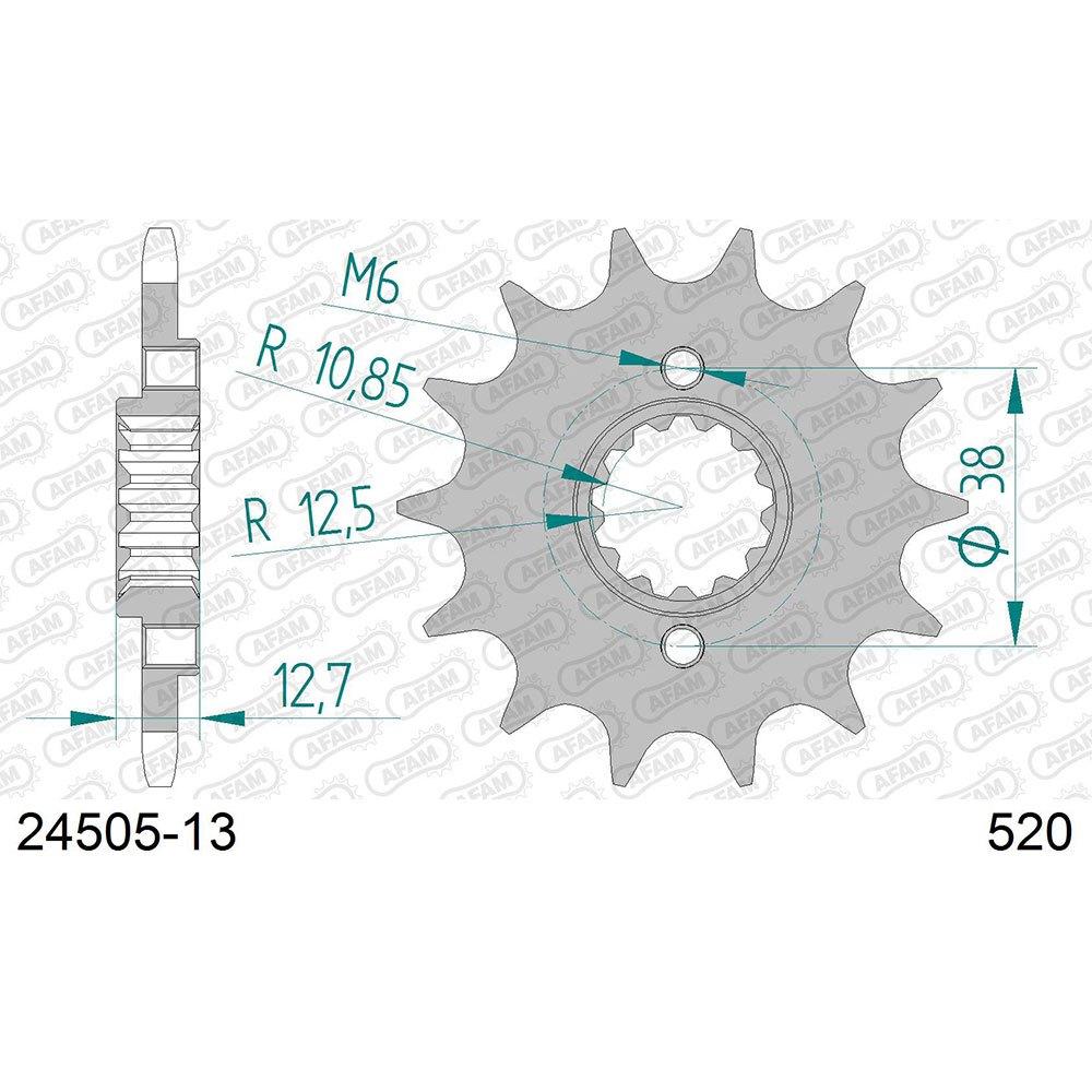 afam front sprocket standard 24505 14t