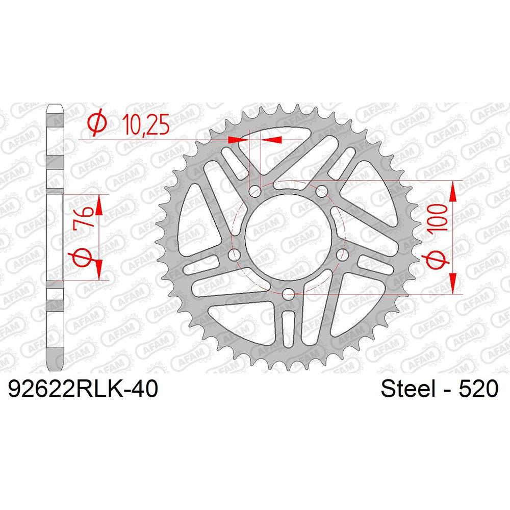 afam rear sprocket 92622rlk 48t